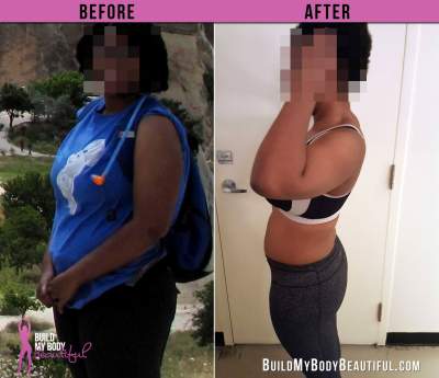 Weight loss Transformation - online personal fitness coach