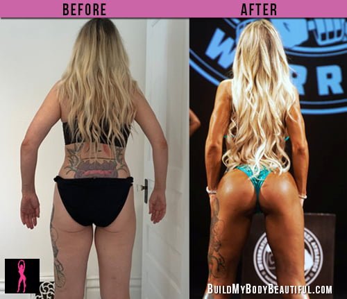 Custom Workout Plan Before and After - Bikini Competition Prep
