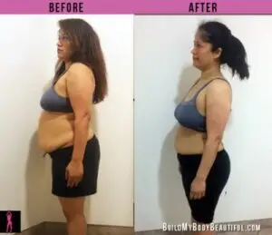 Before and after weight loss